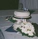 The Wedding cake before cutting