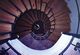 Looking down the spiral staircase from the 2nd floor landing
