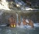 Alan, Kim, David, Jamie and Michael posing in the flow at Dunns River Falls (this time it feels cold)