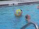 Jamie (with ball) and Paul in the pool at the Wynfield Inn Hotel